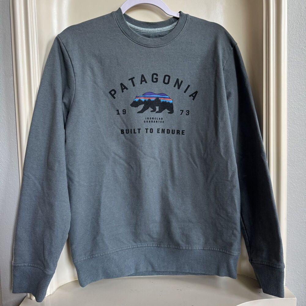 Patagonia Men's Arched Fitz Roy Bear Uprisal Crew Sweatshirt Size S